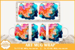 Geode Mug Wrap Sublimation, 11 oz Epoxy Resin Mug Png Product Image 1