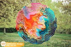 Geode Wind Spinner Sublimation, Epoxy Resin Wind Spinner Png Product Image 1