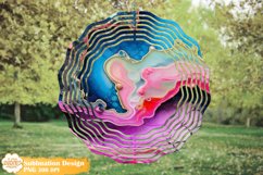 Geode Wind Spinner Sublimation, Epoxy Resin Wind Spinner Png Product Image 1