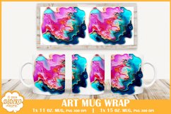Geode Mug Wrap Sublimation Png, 11 oz Epoxy Resin Mug Product Image 1