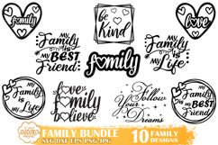 Family SVG Bundle, Family Quotes Svg, Home Svg, Family Squad Product Image 1