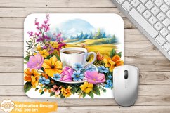 Coffee Mouse Pad Sublimation, Farmhouse Mouse Pad Png Product Image 1