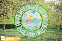 Flower Wind Spinner Sublimation, Farmhouse Wind Spinner Png Product Image 1