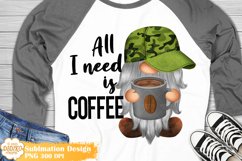 Coffee Gnome Png Sublimation, Coffee Sublimation, Latte Png Product Image 1