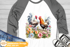 Cute Roaste Flower Sublimation,Cute Animal Clipart, Tumbler Product Image 1