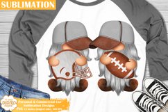 Football Gnomes Sublimation Bundle, Football Leopard Png Product Image 5