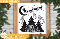 Christmas Gas Sign SVG, Christmas Fuel Svg, Funny Santa Svg Product Image 1