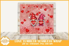Love Gnomes Tumbler Sublimation, 20 oz Gnome Tumbler Wrap Product Image 2