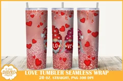 Love Gnomes Tumbler Sublimation, 20 oz Gnome Tumbler Wrap Product Image 1