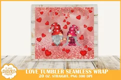Love Gnomes Tumbler Wrap Sublimation, 20 oz Gnome Tumbler Product Image 2