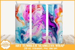Marble Tumbler Sublimation Wrap, 20 oz Fluid Art Tumbler Product Image 1