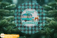Merry Christmas Gnome Wind Spinner Sublimation, Spinner Png Product Image 1