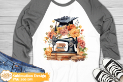 Graduation Hat Sewing Machine Shirt Sublimation Png,Book Png Product Image 1