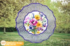 Flower Wind Spinner Bundle Sublimation , Spring Spinner Png Product Image 3
