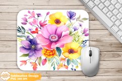 Flower Mouse Pad Bundle Png, Farmhouse Mouse Pad Sublimation Product Image 2