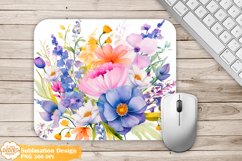 Flower Mouse Pad Bundle Png, Farmhouse Mouse Pad Sublimation Product Image 3