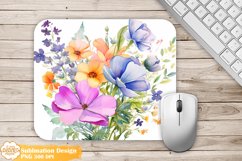 Flower Mouse Pad Bundle Png, Farmhouse Mouse Pad Sublimation Product Image 6