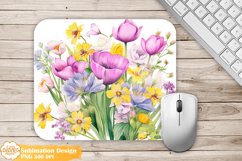 Flower Mouse Pad Bundle Png, Farmhouse Mouse Pad Sublimation Product Image 9