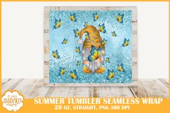 Butterfly Gnome Tumbler Sublimation, 20 oz Summer Tumbler Product Image 2