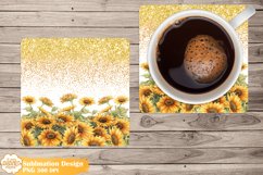 Summer Coaster Sublimation, Farmhouse Square Coaster Png Product Image 1