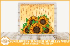 Sunflowers Tumbler Bundle, 20 oz Summer Tumbler Sublimation Product Image 5