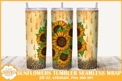 Sunflowers Tumbler Bundle, 20 oz Summer Tumbler Sublimation Product Image 6