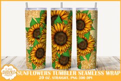 Sunflowers Tumbler Bundle, 20 oz Summer Tumbler Sublimation Product Image 8