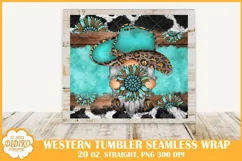 Western Gnome Tumbler Sublimation, 20 oz Tumbler Cowboy Wrap Product Image 2