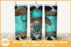 Western Gnome Tumbler Sublimation, 20 oz Tumbler Cowboy Wrap Product Image 1