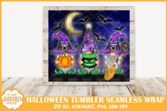 Halloween Gnomes Tumbler Wrap Png, 20 oz Tumbler Sublimation Product Image 2