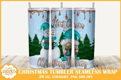 Christmas Tumbler Sublimation, 20 oz Hot Cocoa Tumbler Wrap Product Image 1