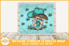 Fall Gnome Tumbler Wrap, 20 oz Western Tumbler Sublimation Product Image 2
