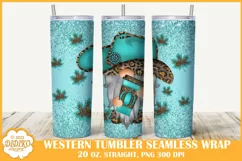 Fall Gnome Tumbler Wrap, 20 oz Western Tumbler Sublimation Product Image 1
