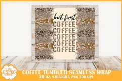 Coffee Tumbler Sublimation, 20 oz Leopard Tumbler Wrap Png Product Image 2