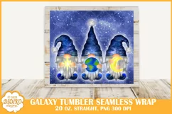 Gnomes Tumbler Sublimation, 20 oz Galaxy Tumbler Wrap Product Image 2