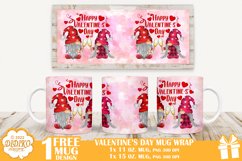 Valentines Day Sublimation Bundle, Gnome Couple Clipart Product Image 3
