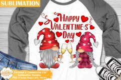 Valentines Day Sublimation Bundle, Gnome Couple Clipart Product Image 2
