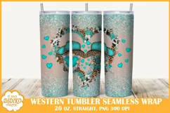 Western Gnomes Tumbler Sublimation, 20 oz Tumbler Wrap Png Product Image 1