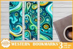Western Bookmark Sublimation, Alcohol Ink Bookmarks Png Product Image 1