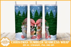 Christmas Gnomes Tumbler Sublimation Bundle, 20 oz Wrap Png Product Image 6