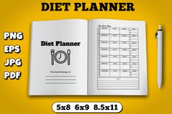 Amazon kdp diet planner interior for kindle publisher Product Image 1