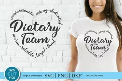 Dietary Team SVG - This dietary worker graphic is perfect for your whole dietary staff - aides, assistants, etc!