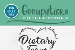 Dietary Team SVG - This dietary worker is perfect for Cricut and Silhouette crafts