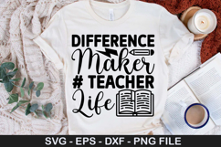 Teacher SVG Design - Half Teacher Half Coffee Product Image 3
