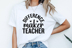 Difference Maker Teacher SVG | Teacher SVG | Teacher PNG Product Image 2