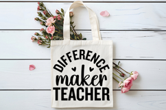 Difference Maker Teacher SVG | Teacher SVG | Teacher PNG Product Image 4