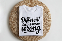 Different Doesn&#039;t Mean Wrong SVG | Mental Health SVG Product Image 2