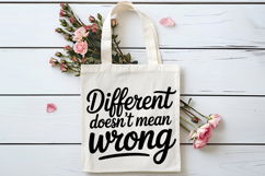 Different Doesn&#039;t Mean Wrong SVG | Mental Health SVG Product Image 4