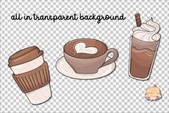 Different Types of Coffee in a Menu Vector Illustration Banner03