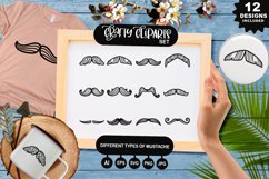 Different Types of Mustache Clipart Set Product Image 1